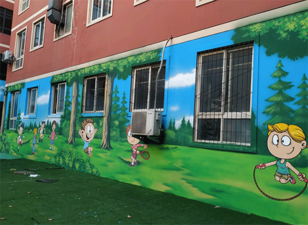 幼兒園墻噴繪如何做？